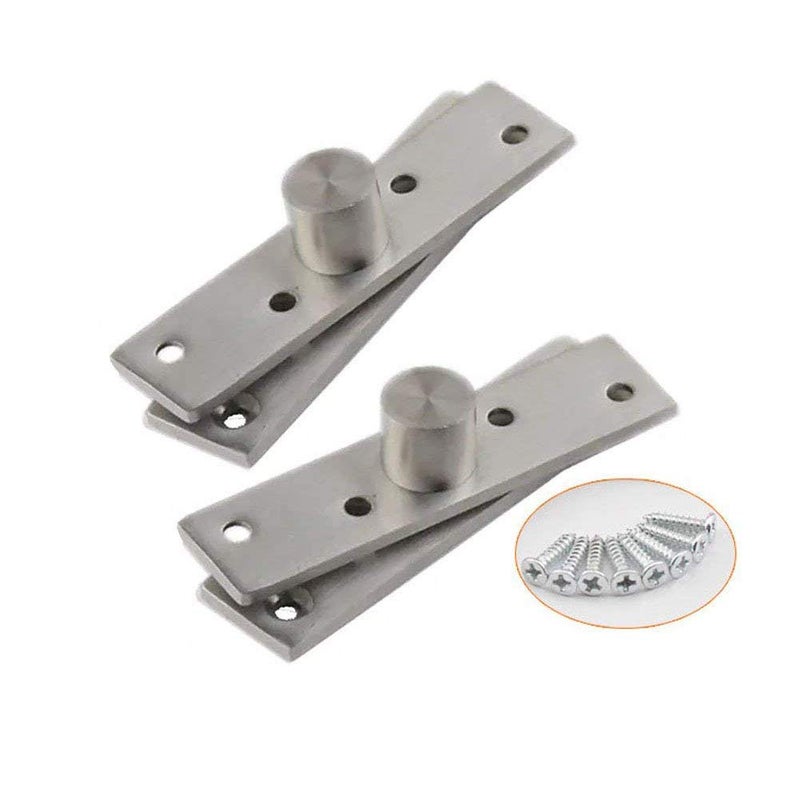 TamBee Pivot Hinge Rotating Door Hinge 360 Degree Hinges Small Cabinet Pivot Hinges - 304 Stainless Steel, 360 Degree Rotating - Cabinet Cupboard Upgrade 2PCS(100mm) - Image 1